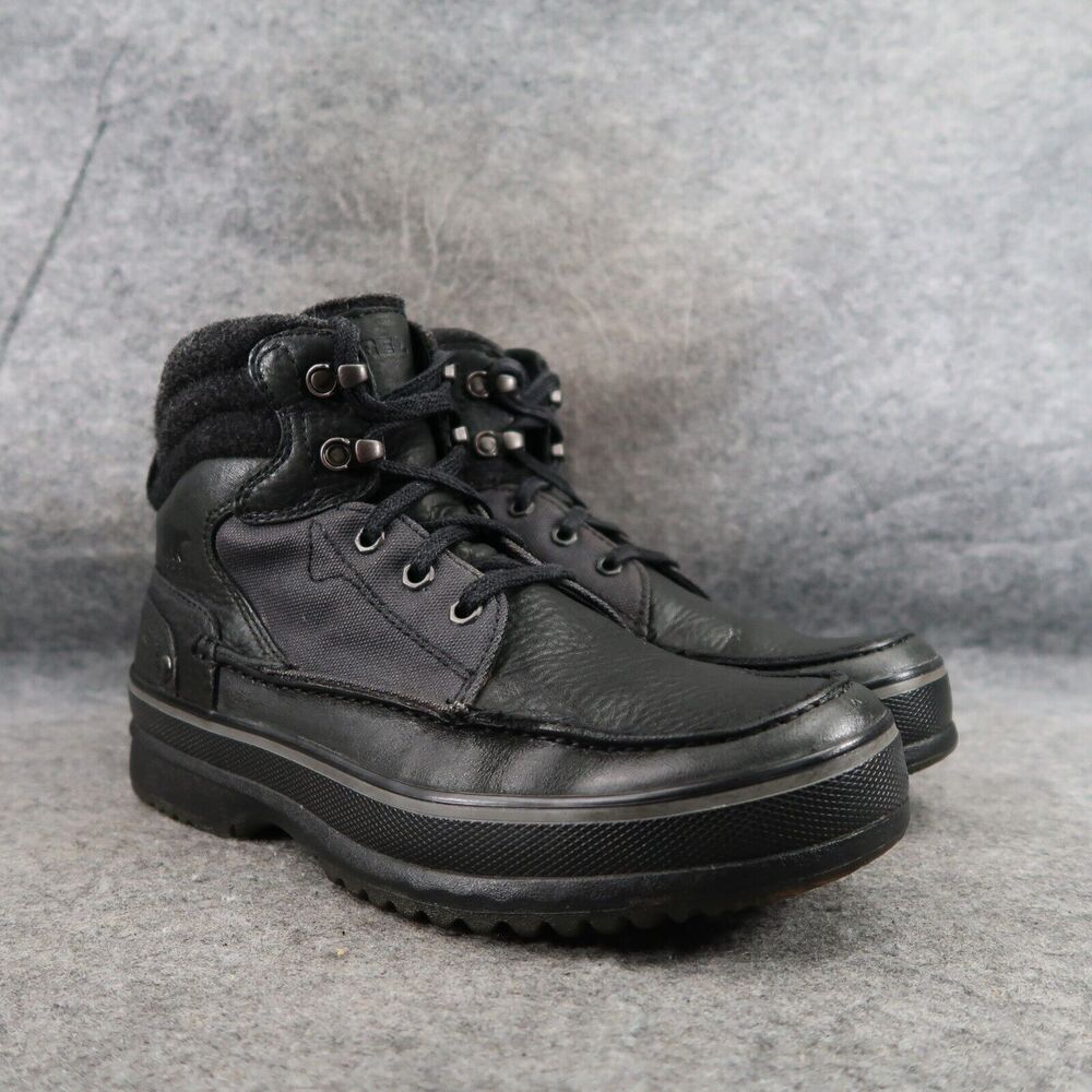 Sorel Shoes Mens 8 Boots Lace Up Kingston Peak Leather Waterproof Winter Chukka